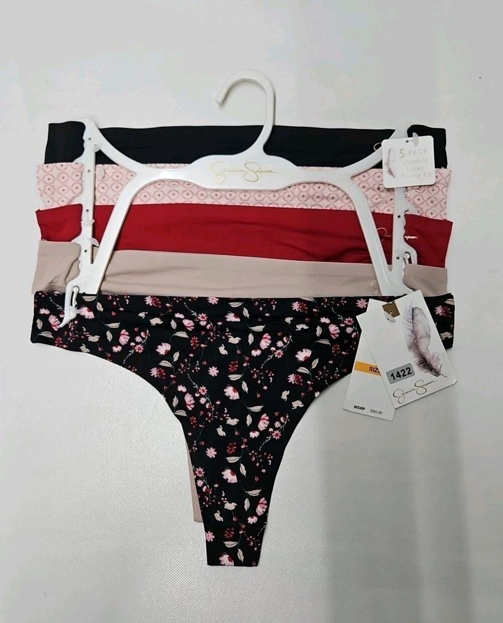 Jessica Simpson Invisible Lines Thong Fit Size Small Multicolor 5pk New